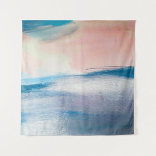 Tapiz Resumen de pintura al óleo, textura de lienzo.