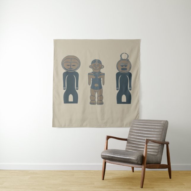 Tapiz Resumen de retrato tribal africano (In situ)