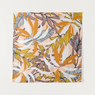 Tapiz Resumen de un patrón sin fisuras con colorido trop