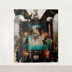 Tapiz Resumen del cráneo del dragón oculto brujería oscu