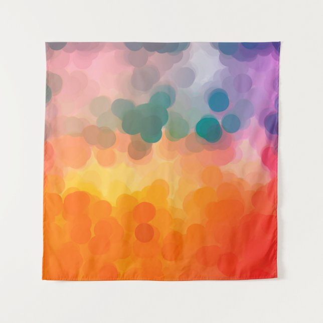 Tapiz Resumen del fondo de la acuarela naranja. Ilustrac (Anverso)