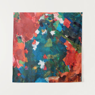 Tapiz Resumen del fondo de pintura al óleo sobre textura