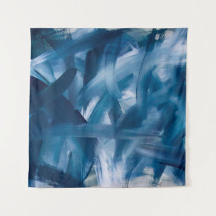 Tapiz Resumen del paisaje de pintura moderna. Arte noctu