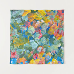 Tapiz Resumen del pincel de frotis de puntos de frotis a