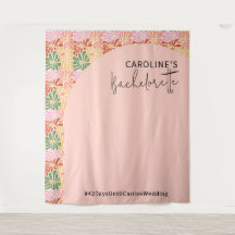 Resumen floral de peach Pink Groovy