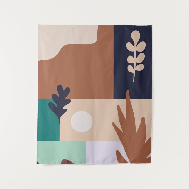 Tapiz Resumen Naturaleza Boho Paisaje (Anverso)