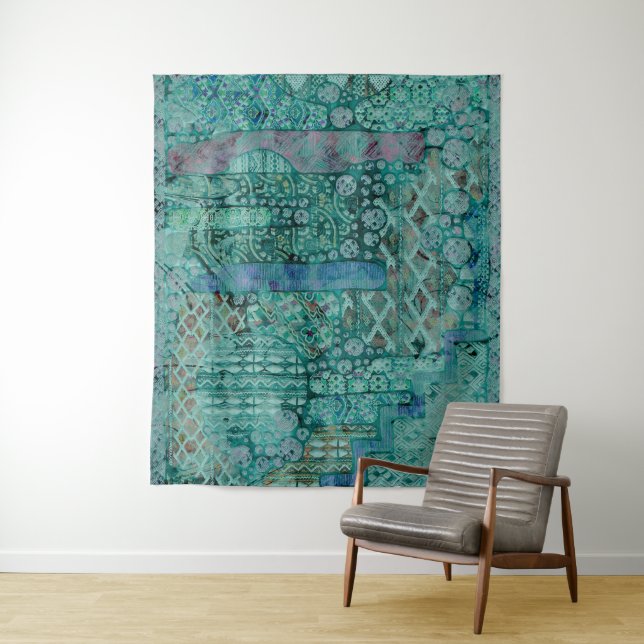 Tapiz Resumen Patrón étnico - Folklore Art. 2 (In situ)