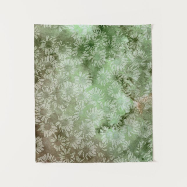 Tapiz Resumen Patrón floral Flores de jardinería (Anverso)