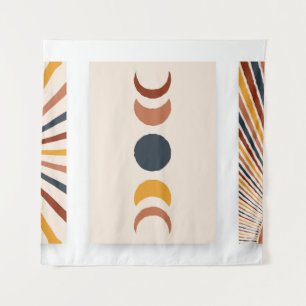 Tapiz Resumen Posters de Sun Moon Boho