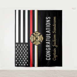 Tapiz Retiro de la retirada de los bomberos: felicitacio