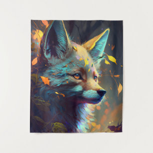 Tapiz Retrato animal de Fox Pintando Espíritu de carácte