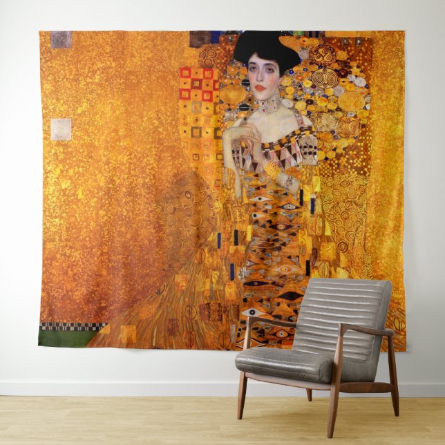 Tapiz Retrato de Adela Bloch-Bauer de Gustavo Klimt (In situ (horizontal))