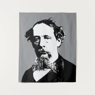 Tapiz Retrato de Charles Dickens