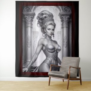 Tapiz Retrato de Drusella Arkaevis AI Art de Xzendor7