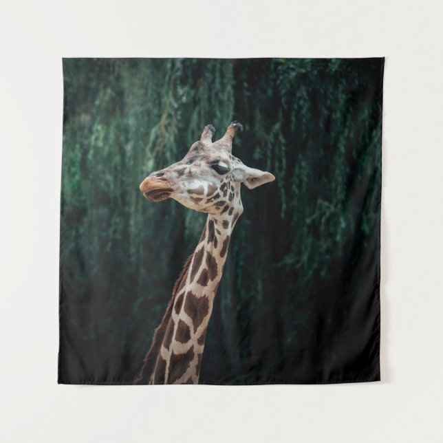 TAPIZ RETRATO DE GIRAFFE CUTE (Anverso)