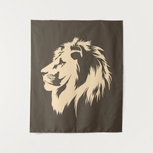 Tapiz Retrato de león (arena)