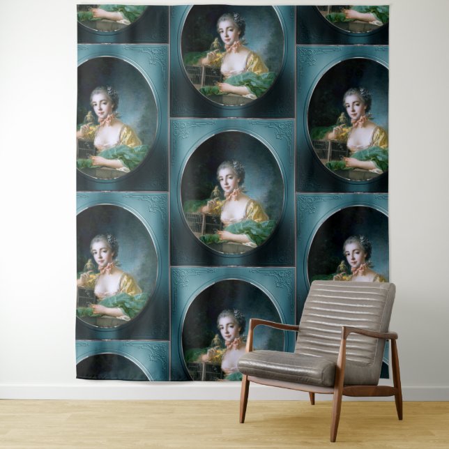 Tapiz Retrato de Madame Badouin por François Boucher (In situ)