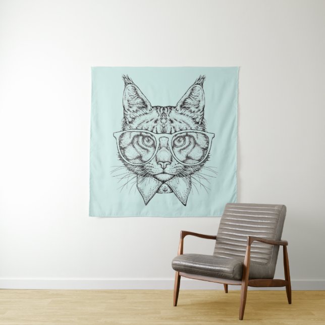 Tapiz Retrato de Maine Coon (In situ)