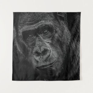 TAPIZ RETRATO DE MONKEY SOBRE BW