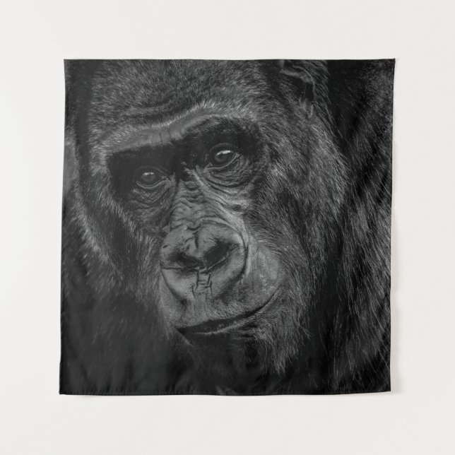 TAPIZ RETRATO DE MONKEY SOBRE BW (Anverso)