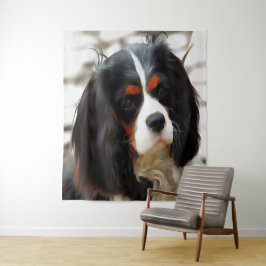 Tapiz Retrato De Un Rey Charles Cavalier Spaniel