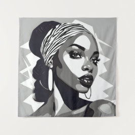 Tapiz Retrato de una mujer negra