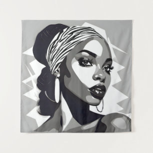 Tapiz Retrato de una mujer negra