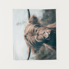 Tapiz Retrato de vaca Highland