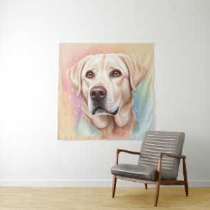 Tapiz Retrato mágico de Dreamy Labrador Recuperever
