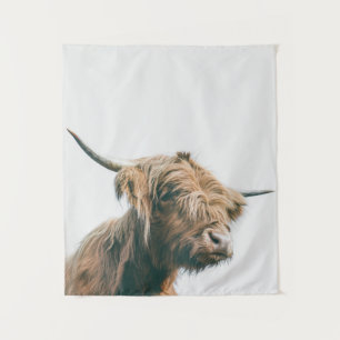 Tapiz Retrato majestuoso de vaca Highland