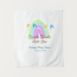 Tapiz Retro arco iris twinkle pequeño estrellas bebé sh