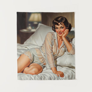 Tapiz Retro Cute Woman '50 Pin-up