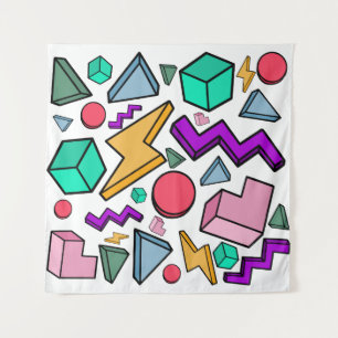 Tapiz Retro de cosecha estética de los años 80