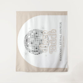 Tapiz Retro Disco Ball Bridal Shower Arco fondo