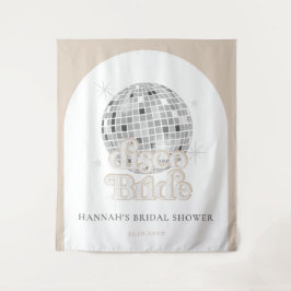Tapiz Retro Disco Ball Bridal Shower Arco fondo