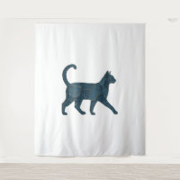 Retro Funny Denim Parche Animal Cat T-Shirt