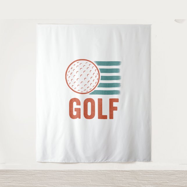 Tapiz Retro Grunge Golf (Anverso)