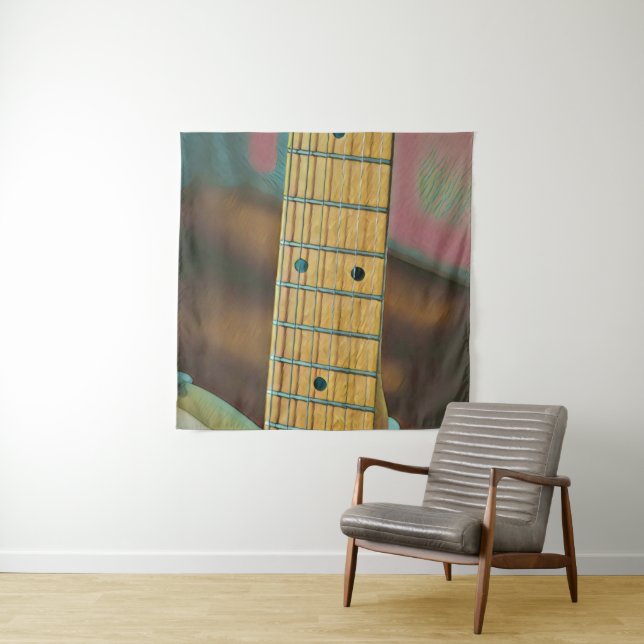 Tapiz retro guitar lover gift (In situ)