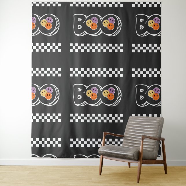 Tapiz Retro Halloween Boo Cute (In situ)
