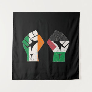 Tapiz Retro Irlanda La revolución del puño solidario en