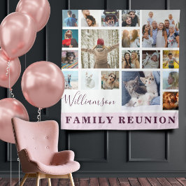 Tapiz Reunión familiar 18 Collage de fotos