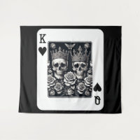 Rey y Reina Real de Corazones Calaveras y Rosas
