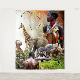 Tapiz Reyna Mujer • Pared Afrocentrica