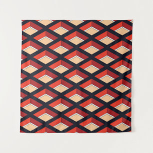 Tapiz Rhombus colorido: fondo geométrico vintage