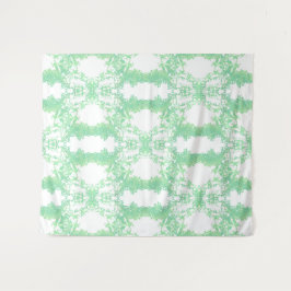 Tapiz Rincón étnico mint y turquesa.