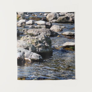Tapiz Río de la montaña de los Cárpatos - Impresión de l