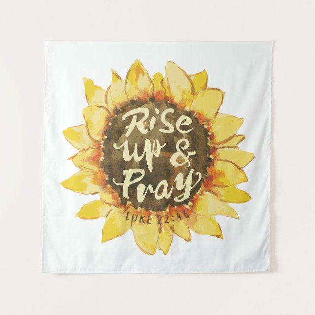 Tapiz Rise Up And Pray - Luke 22:46 (Anverso)