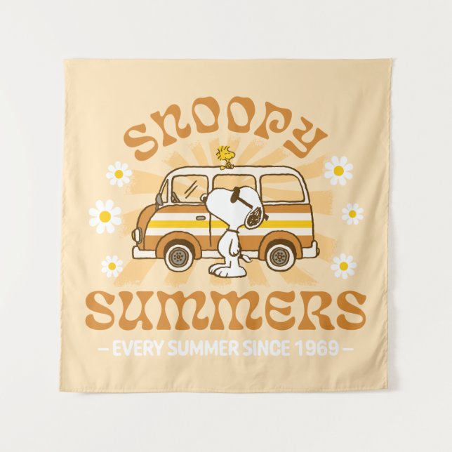 Tapiz Road Trippin | Peanuts Snoopy Summers (Anverso)