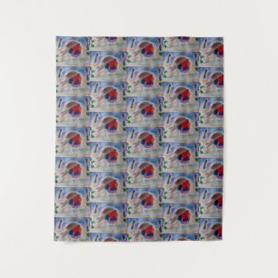 Tapiz Robin navidades