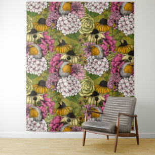 Tapiz Robins en el jardín 2